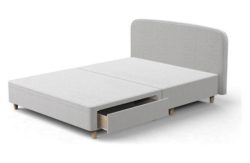 Silentnight Studio Double 2 Drw Curved Bed Frame - Natural.